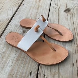 Joie Nice Sandal in white/natural